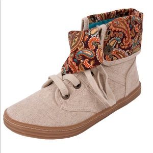 Blowfish Tan Paisley Print Canvas Sneaker